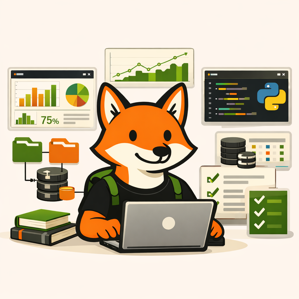 WildFox trabajando entre dashboards, código y bases de datos
